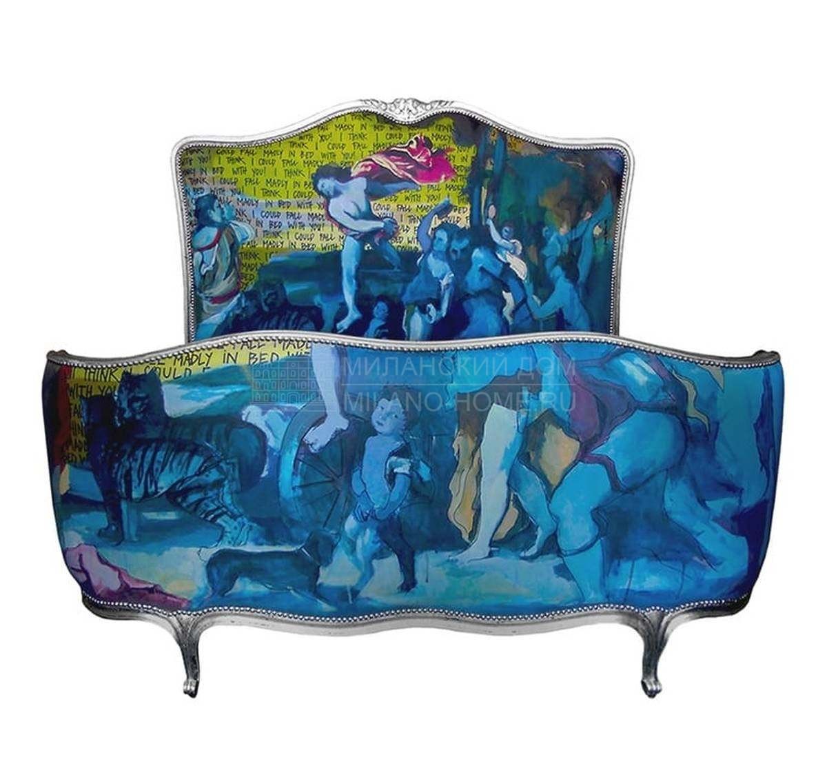 Кровать с комбинированным изголовьем Art bed из Великобритании фабрики JIMMIE MARTIN Кровать с комбинированным изголовьем Art bed из Великобритании фабрики JIMMIE MARTIN