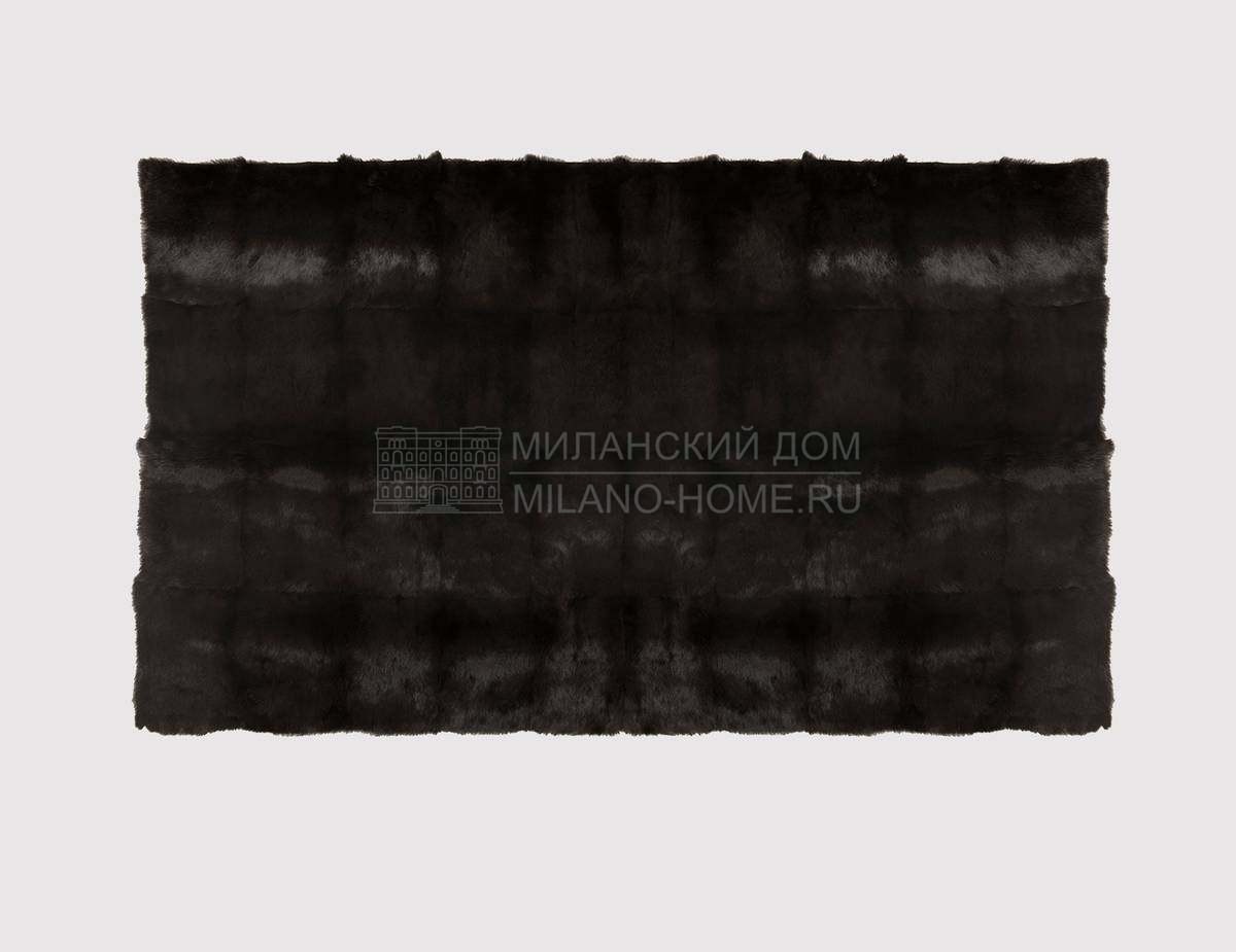 Покрывало Laser Cut Rabbit Jet Black / throw из Португалии фабрики KOKET Покрывало Laser Cut Rabbit Jet Black / throw из Португалии фабрики KOKET