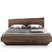 Кровать с деревянным изголовьем Natura 6 / bed