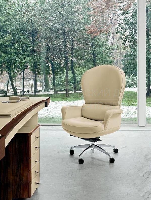 Кожаное кресло Polaris armchair из Италии фабрики MASCHERONI