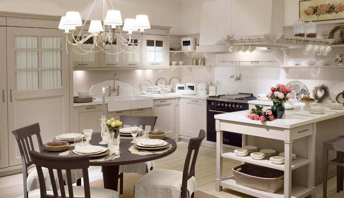 Белая кухня Wimbledon/kitchen из Италии фабрики MINACCIOLO