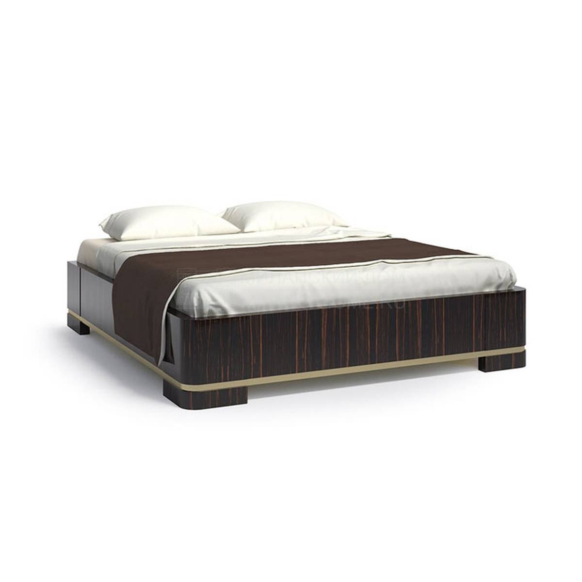 Кровать с деревянным изголовьем Augustus из Италии фабрики SEVEN SEDIE
