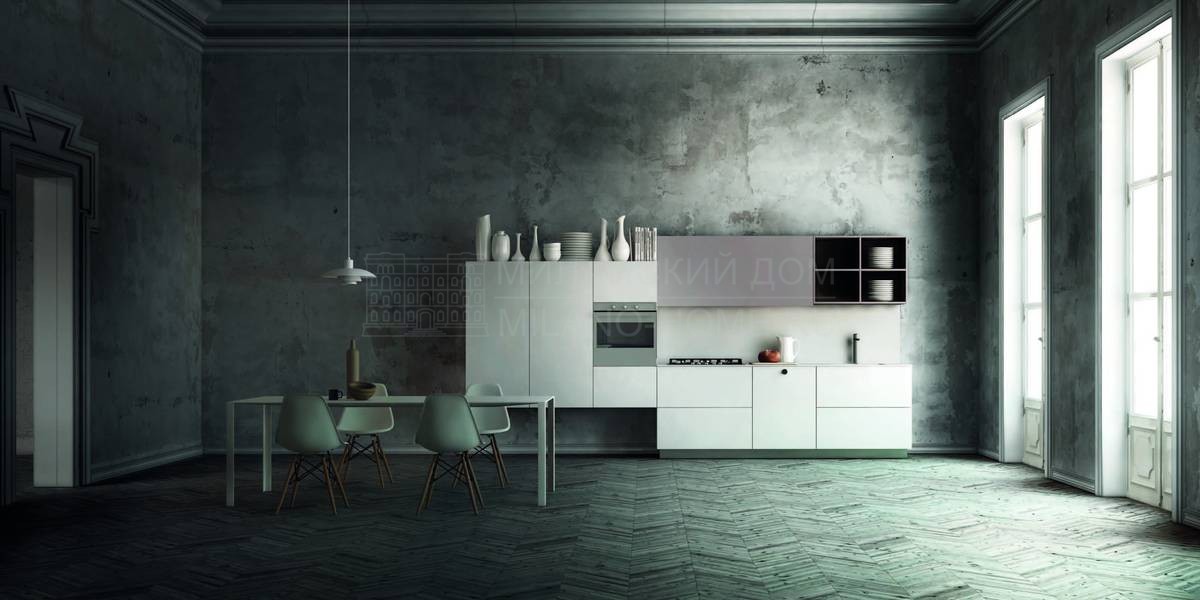 Кухня глянцевая Milano/294-L/369-L из Италии фабрики DEL TONGO