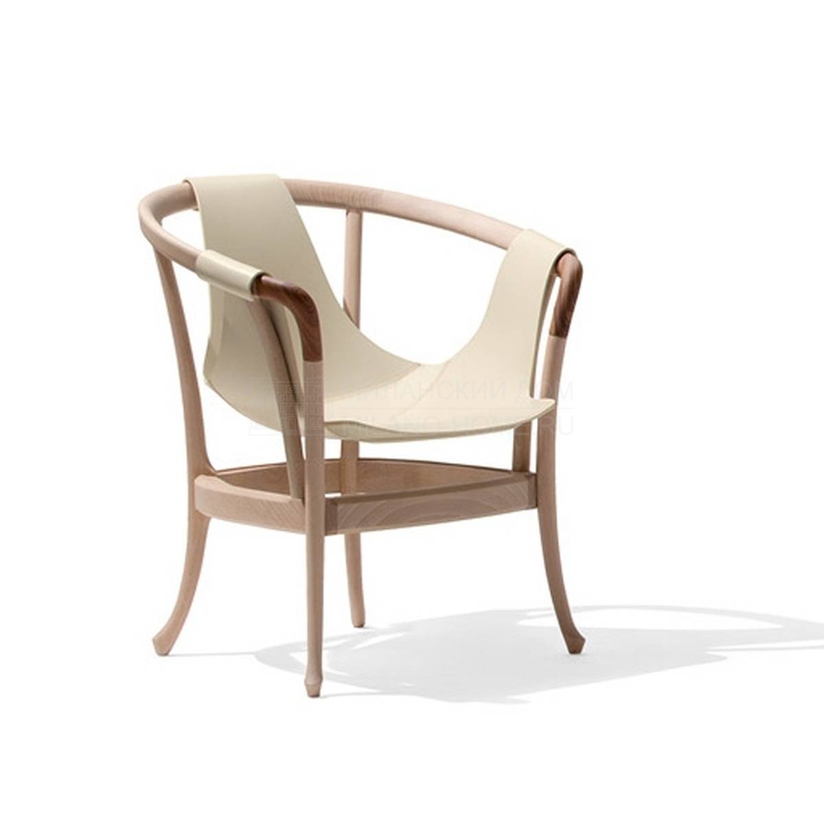 Кожаное кресло Progetti pure low / 30230 из Италии фабрики GIORGETTI