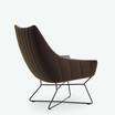 Кожаное кресло Ruble armchair brown leather — фотография 10