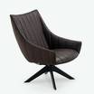 Кожаное кресло Ruble armchair brown leather