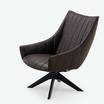 Кожаное кресло Ruble armchair brown leather — фотография 2