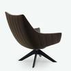 Кожаное кресло Ruble armchair brown leather — фотография 3