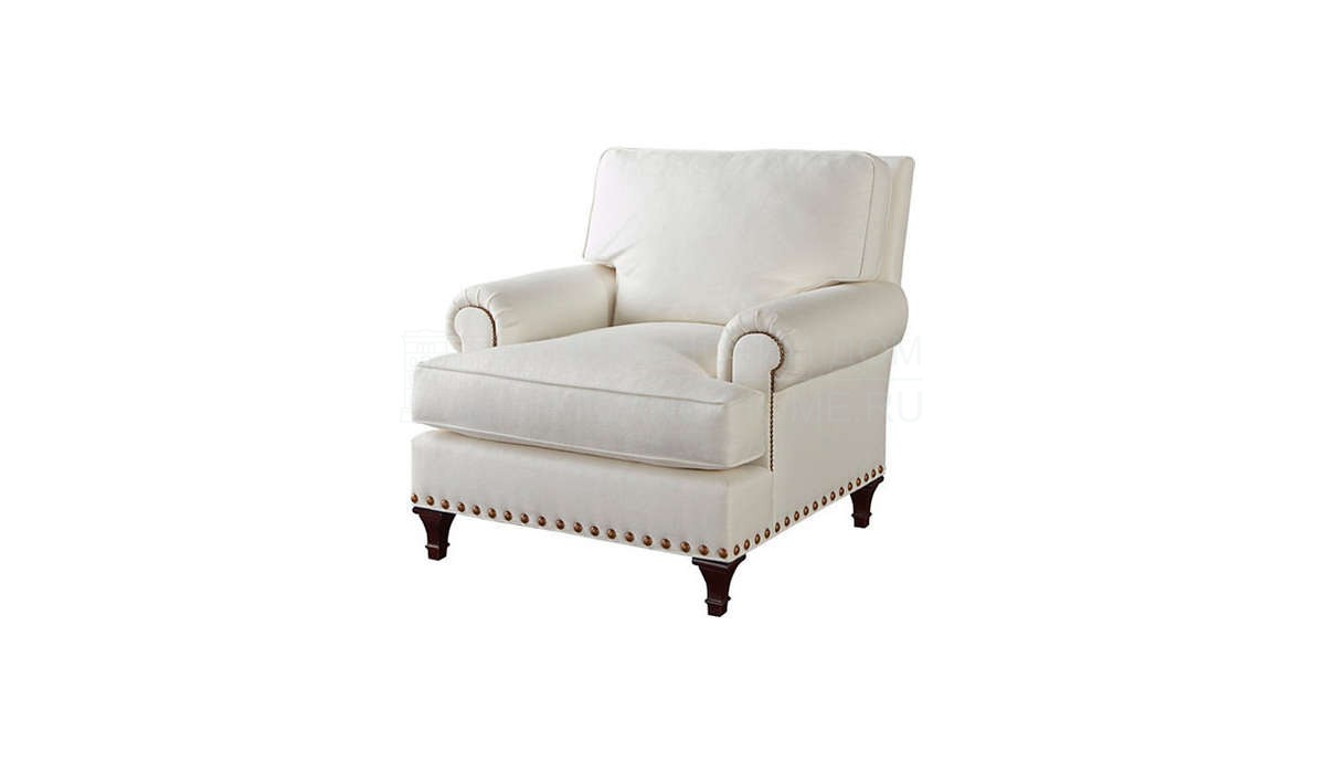 Кресло Bespoke armchair with nailed panel t arm / art.BABESP-C  из США фабрики BAKER