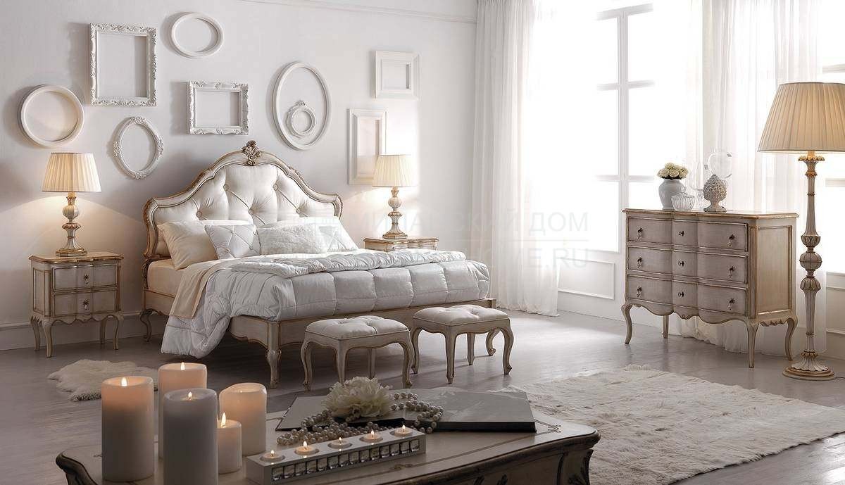 Кровать с комбинированным изголовьем art.2384 bed из Италии фабрики SILVANO GRIFONI Кровать с комбинированным изголовьем art.2384 bed из Италии фабрики SILVANO GRIFONI