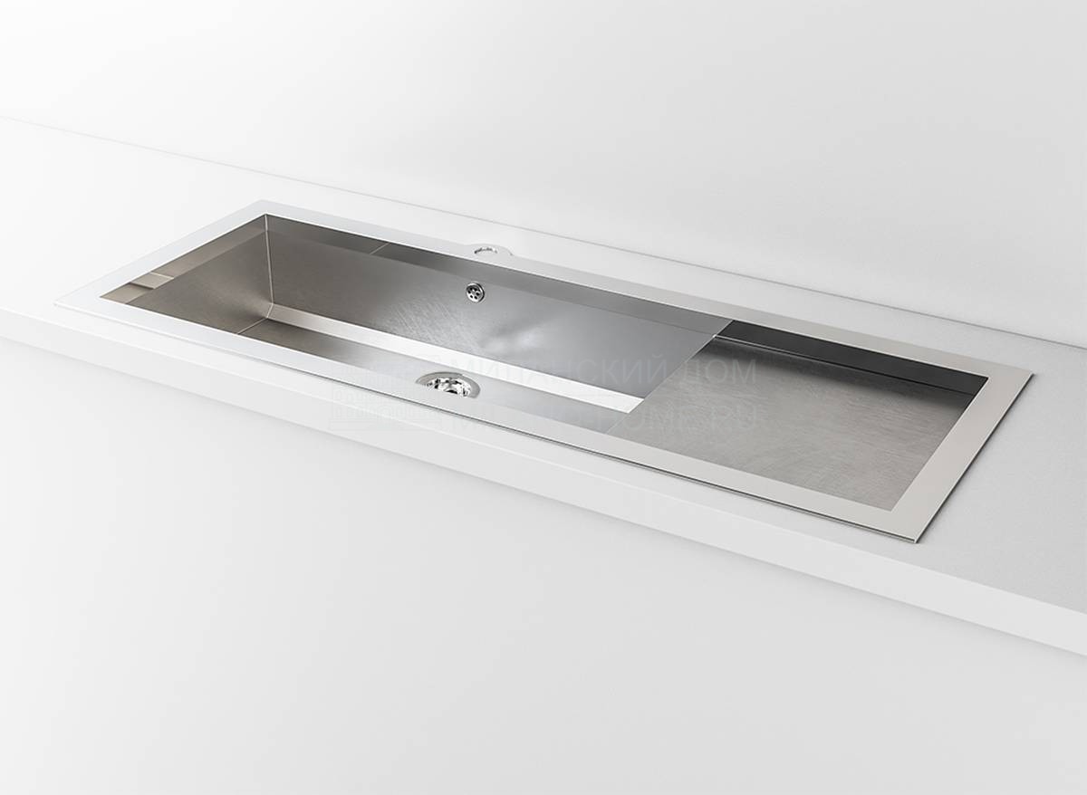 Раковина Top mounted rectangular sink with side drainer из Италии фабрики OFFICINE GULLO
