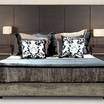 Кровать с деревянным изголовьем M-9706 bed