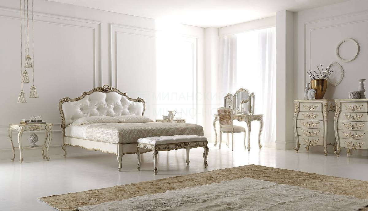 Кровать с комбинированным изголовьем Bed 2371 из Италии фабрики SILVANO GRIFONI