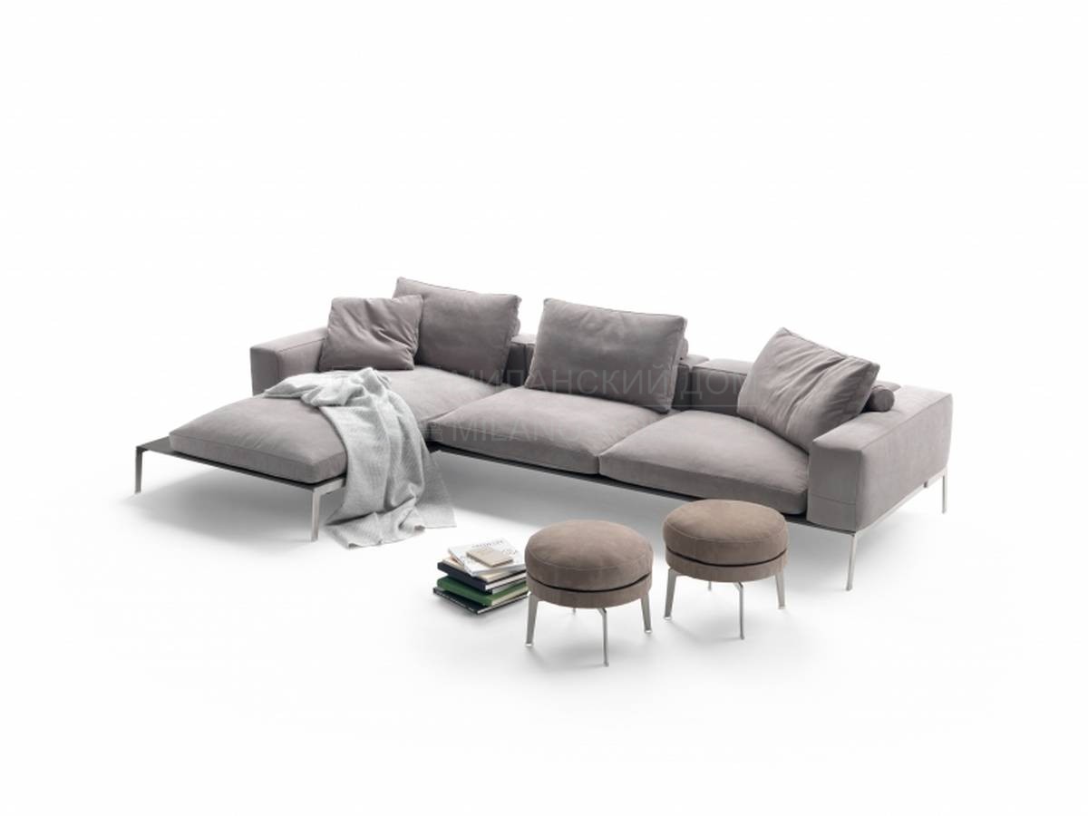 Угловой диван Lifesteel modular sofa из Италии фабрики FLEXFORM
