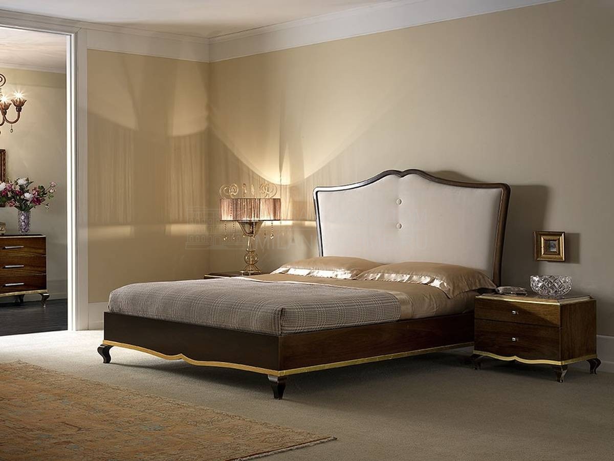 Кровать с мягким изголовьем Amarcord bed из Италии фабрики FM BOTTEGA