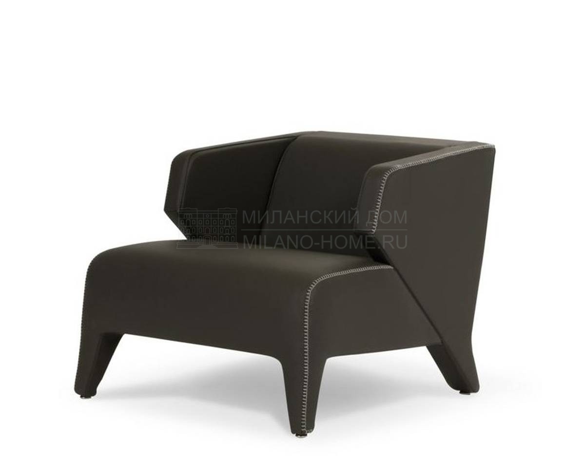 Кожаное кресло Silhouette armchair due из Франции фабрики ROCHE BOBOIS