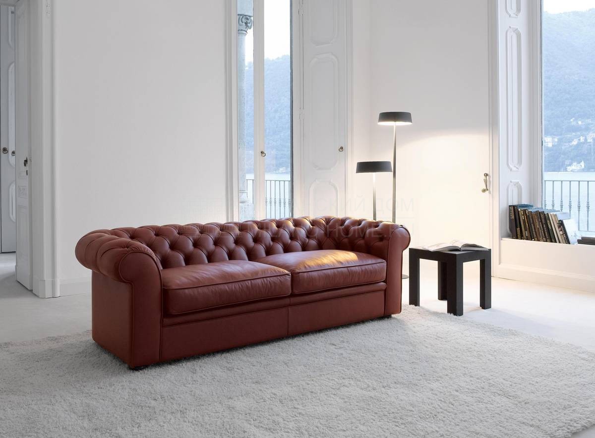 Кожаный диван Grande Walzer divano из Италии фабрики BUSNELLI