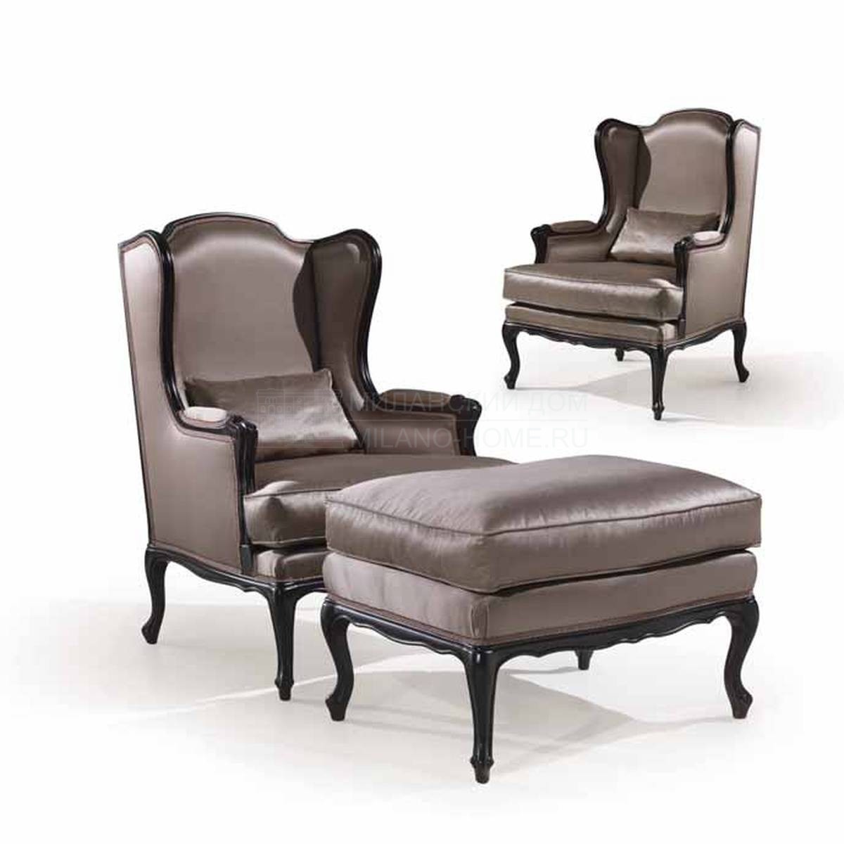 Каминное кресло 589/armchair из Италии фабрики ANGELO CAPPELLINI 