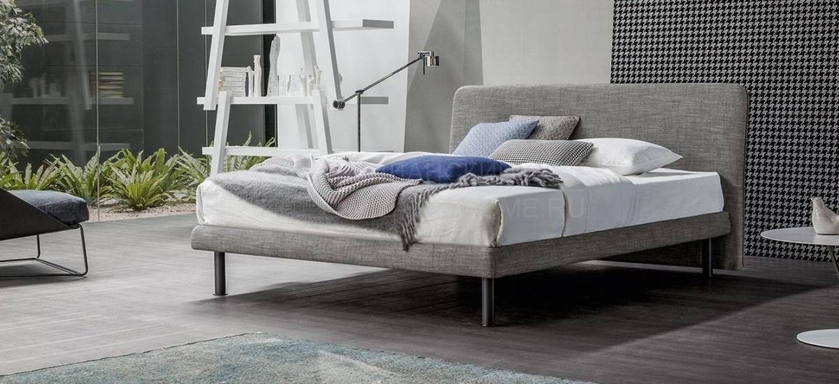 Кровать с мягким изголовьем Tonight Air bed из Италии фабрики BONALDO