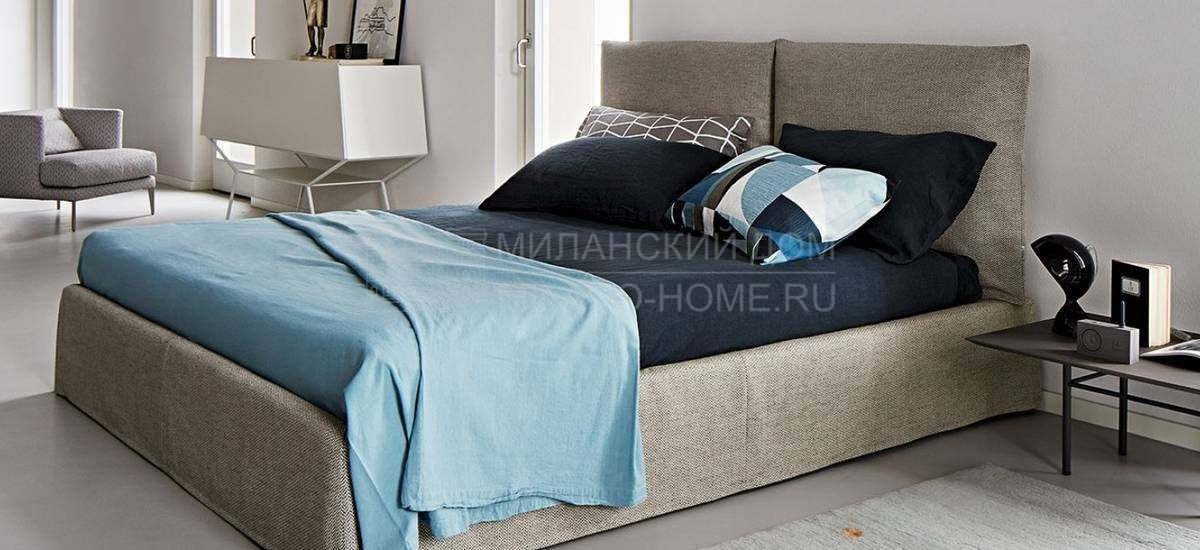 Кровать с мягким изголовьем Toolate/bed из Италии фабрики BONALDO