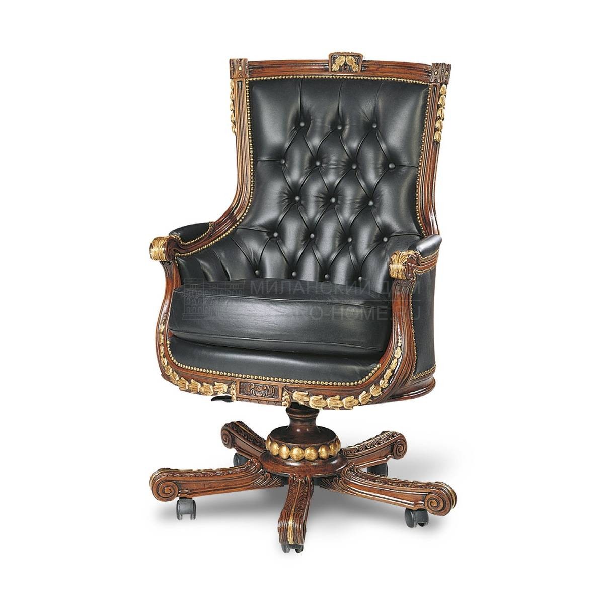 Кожаное кресло Executive / art.P265 из Италии фабрики FRANCESCO MOLON