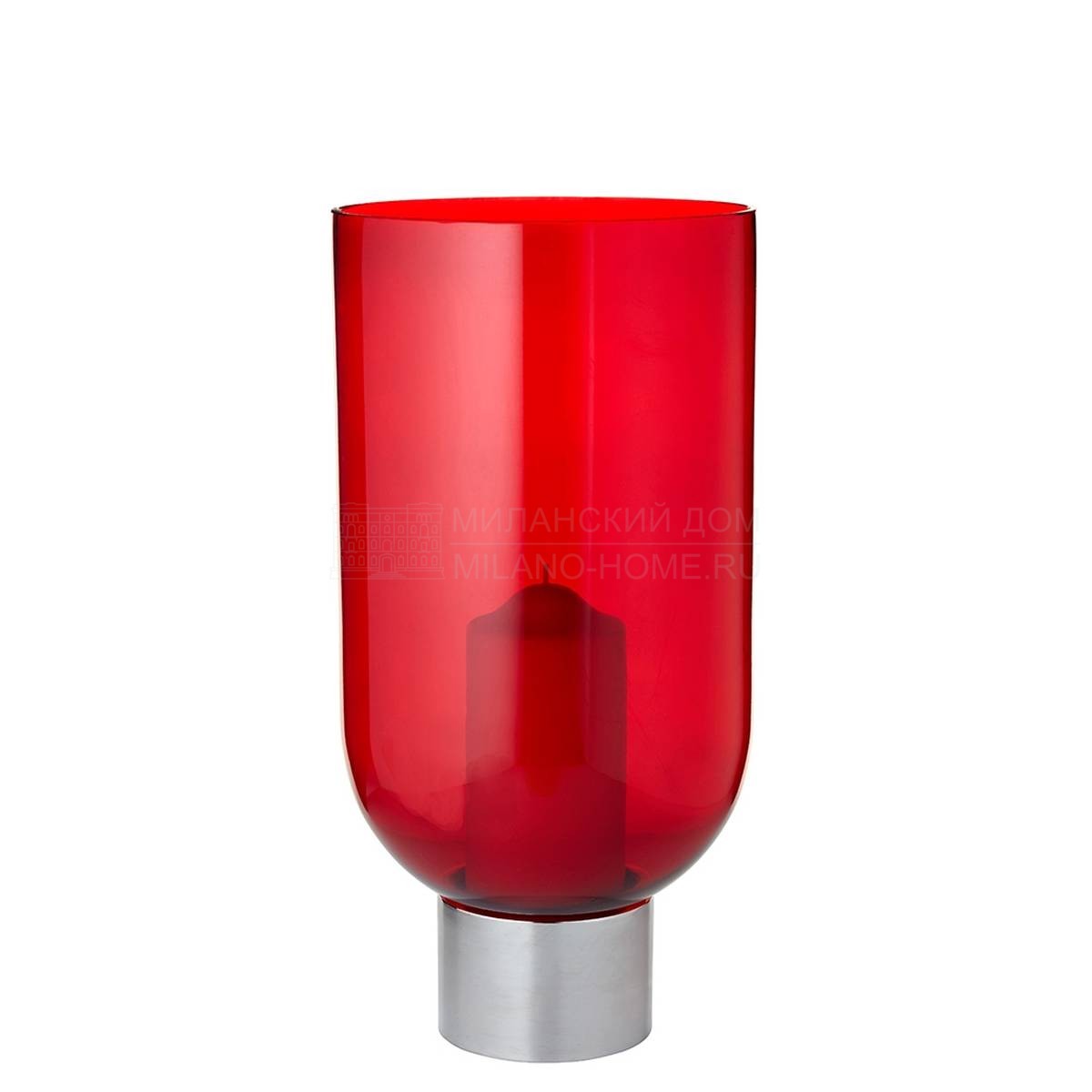 Подсвечник Demi gelule candle holder red из Франции фабрики FORESTIER