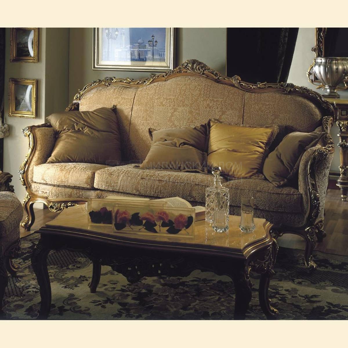 Прямой диван PC 4223 Ward/sofa из Италии фабрики ASNAGHI INTERIORS