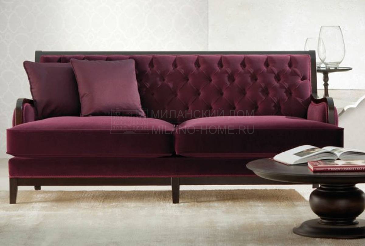Прямой диван Sebastian Classic 40122/TI из Италии фабрики ANGELO CAPPELLINI OPERA