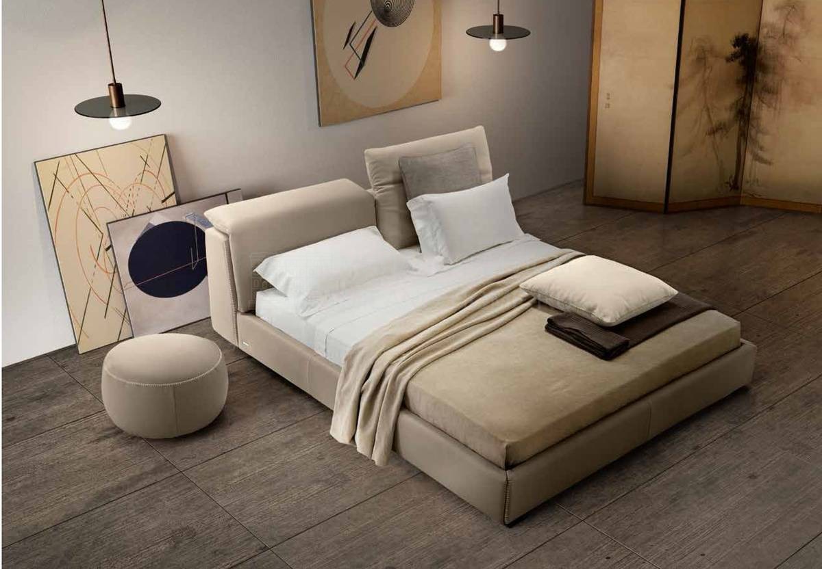 Кровать с мягким изголовьем Sound night из Италии фабрики GAMMA ARREDAMENTI