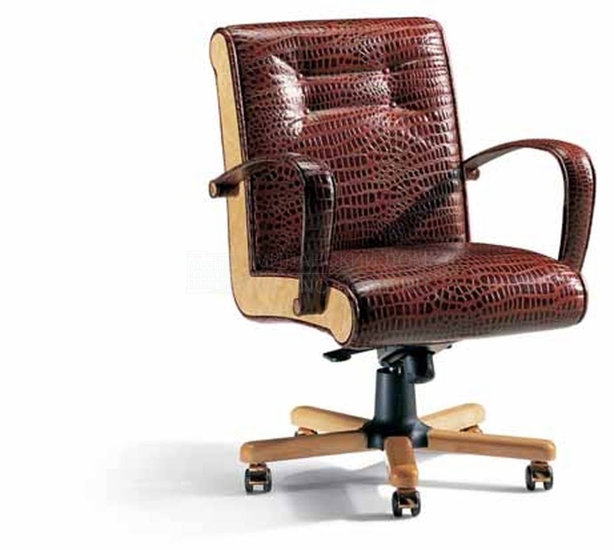 Кожаное кресло Eaton Wood / USE2714 из Италии фабрики ELLEDUE