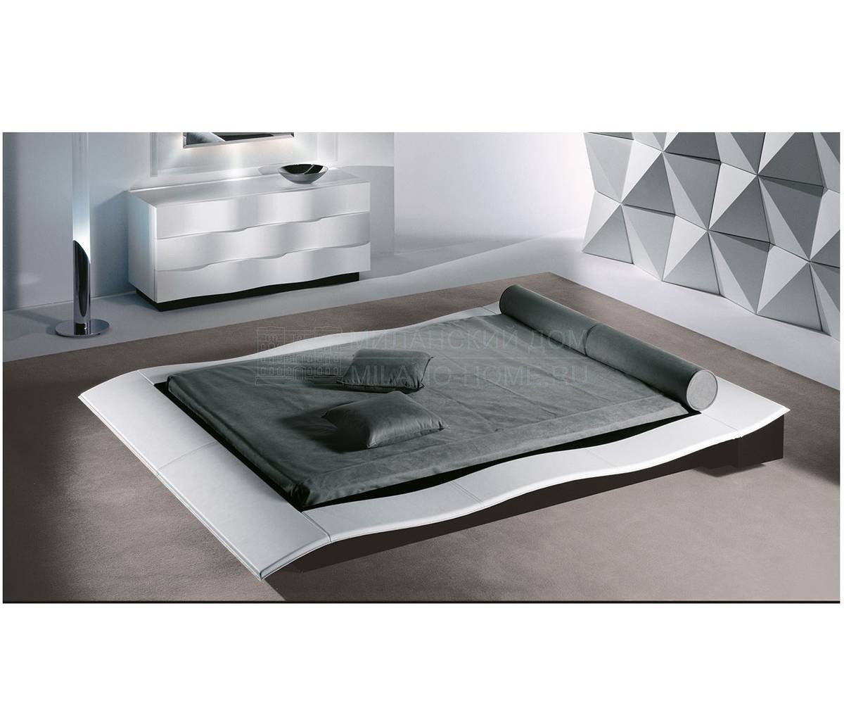 Кожаная кровать Onda letto из Италии фабрики REFLEX ANGELO