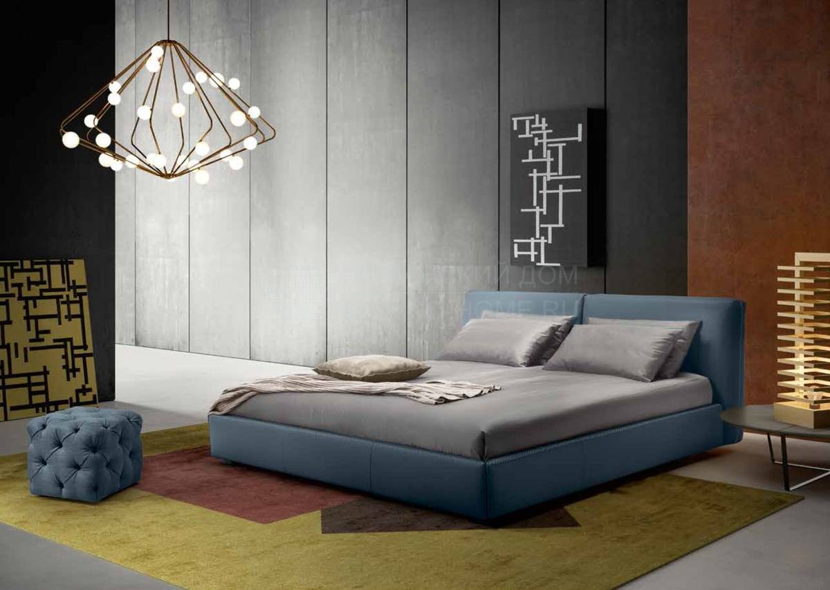 Кровать с мягким изголовьем Twist night из Италии фабрики GAMMA ARREDAMENTI
